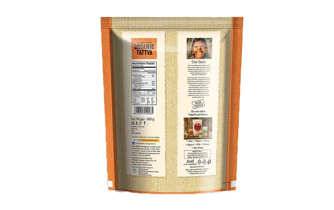 Organic Tattva Wheat Dalia    Pack  500 grams